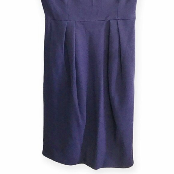 Diane von Furstenberg purple wool blend ponte dress, Size 12 - Picture 7 of 10